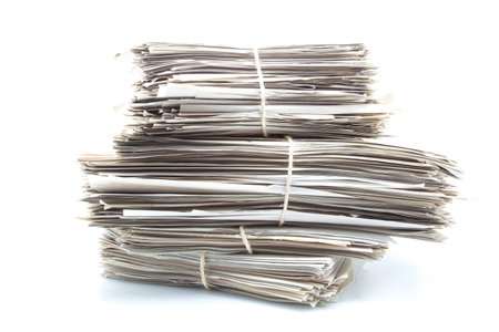 documents classified under bundles and tied with ropes