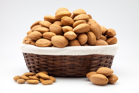 basket full of dry fruitsの写真素材