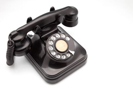 phone retro on white fundの写真素材