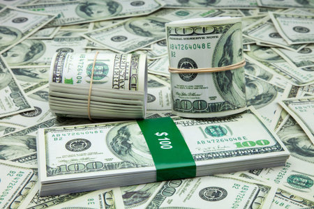 heap of tickets of American dollars