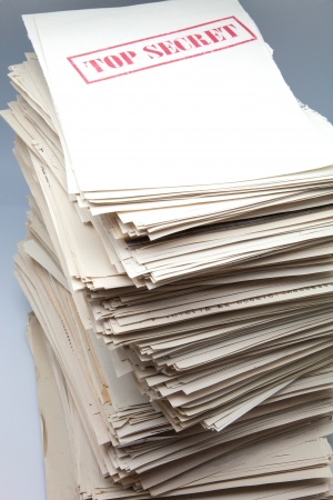 battery of secret documents of roleの写真素材