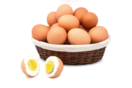 basket of eggs of free-range hen
の写真素材