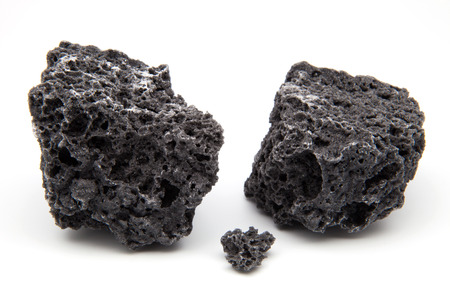 coal  sugar over white の写真素材