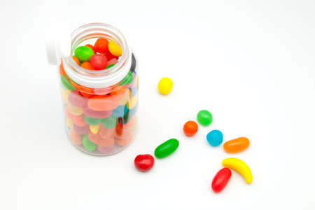 Candy colors with flavor and fruit formの写真素材