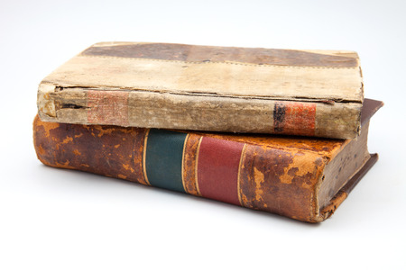 Books old and spoiled by the useの写真素材