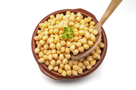 chick-peas cooked in a casserole of mudの写真素材