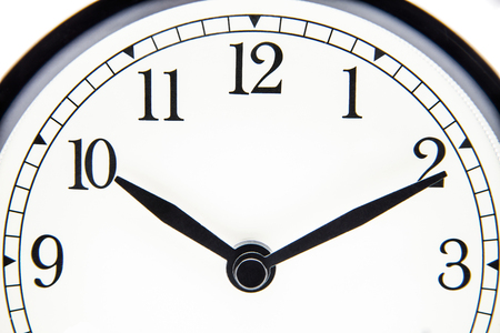 clock forefront with 10 hours and 10 minutesの写真素材