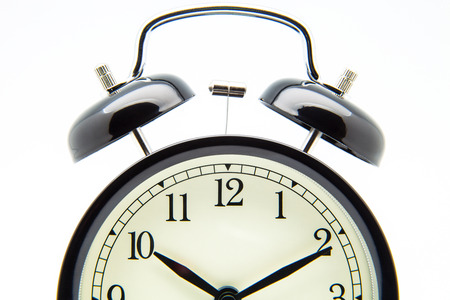 clock of campaign on white backgroundの写真素材