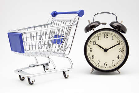 truck purchase and alarm clockの写真素材