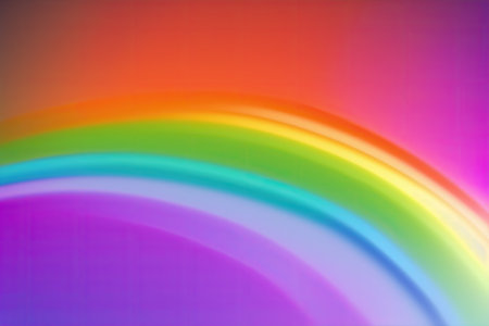 Abstract background with rainbow pattern. Spectrum color leak background, generative ai.の素材