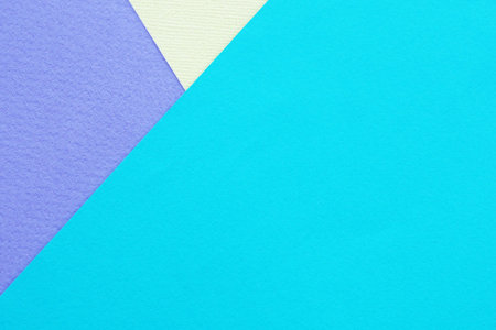 Abstract background and texture. Three sheets of multi-colored lilac, turquoise and light yellow...