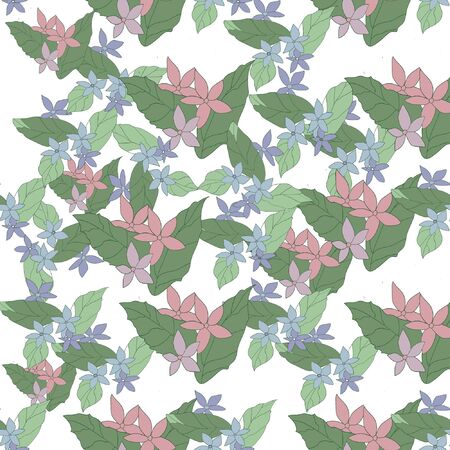 vector flowers floral illustrationのイラスト素材