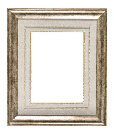 Isolated Photo Frame, Wooden Antique Photo Frame.の写真素材