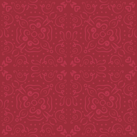 Vector abstract romantic dark red seamless patternのイラスト素材