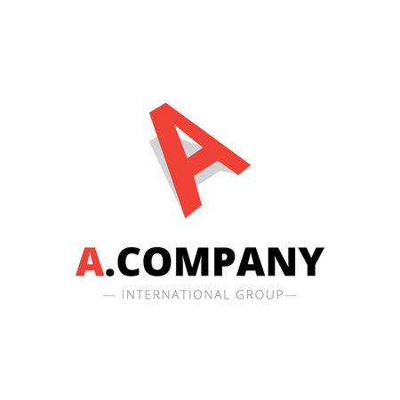 Vector creative abstract A letter logo. Brand signのイラスト素材