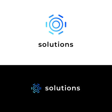 Creative export import store logo design template with circle and lines. Web online agency symbol business icon signのイラスト素材