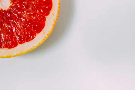juicy fresh greyprukt, cooking healthy foodの写真素材