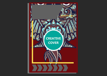 creative display layouts design with Mask as modeling and using pop art coloringのイラスト素材