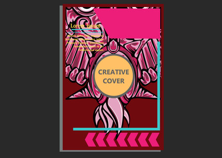 creative display layouts design with Mask as modeling and using pop art coloringのイラスト素材