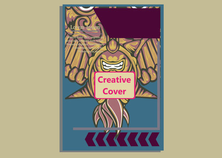 creative display layouts design with Mask as modeling and using pop art coloringのイラスト素材