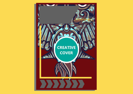 creative display layouts design with Mask as modeling and using pop art coloringのイラスト素材