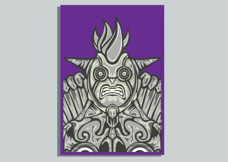 creative display layouts design with Mask as modeling and using pop art coloringのイラスト素材