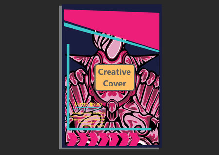 creative display layouts design with Mask as modeling and using pop art coloringのイラスト素材