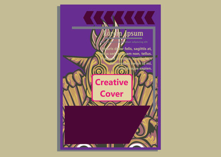 creative display layouts design with Mask as modeling and using pop art coloringのイラスト素材