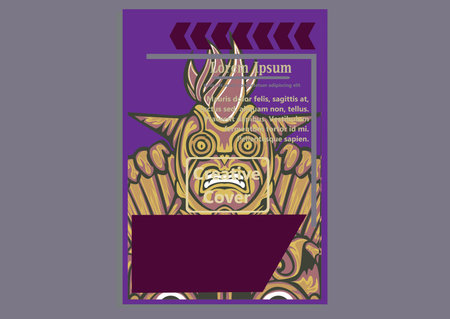 design creative display layouts with Mask models as basic imagesのイラスト素材