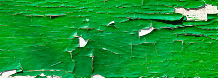Crackled old green paint backgroundの写真素材