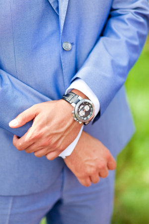Boutonniere groomの写真素材