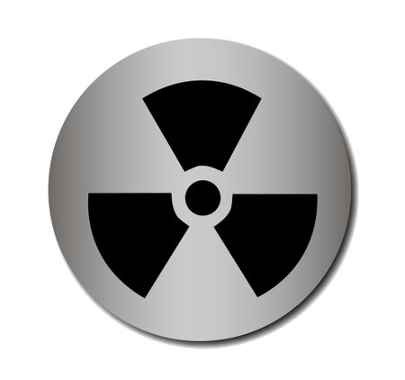 Vector nuclear sign or icon Vector illustration EPS 10のイラスト素材