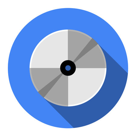 Vector CD or DVD icon, vector illustration. Flat design style.のイラスト素材