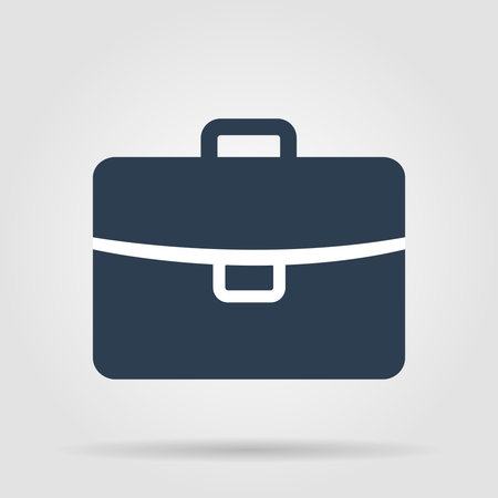 Briefcase icon, vector illustration. Flat design style.のイラスト素材