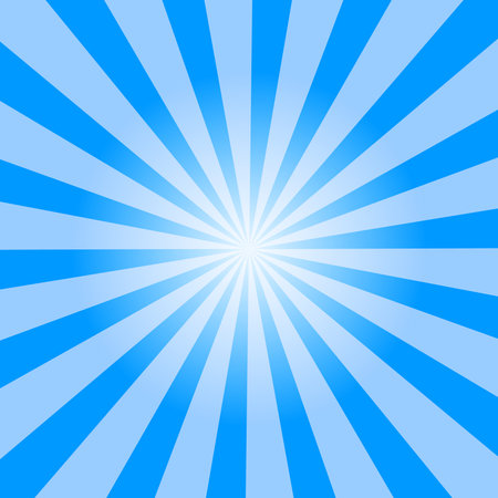 light blue color burst background. Vector illustration.のイラスト素材