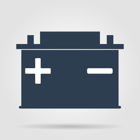 car battery vector icon. Flat vector EPSのイラスト素材