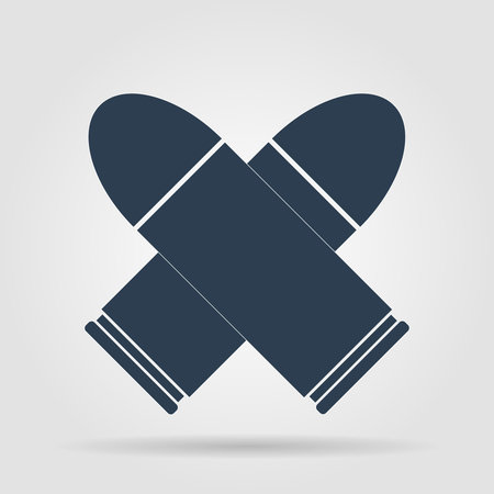 bullet icon, isolated, black on the white background. Vectorのイラスト素材