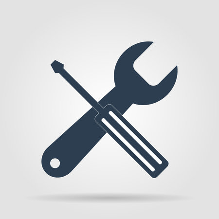 Repair Icon. Service  simbol. Tools singn. Flat design styleのイラスト素材