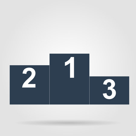 Pedestal icon. Flat design style modern vector illustration.のイラスト素材