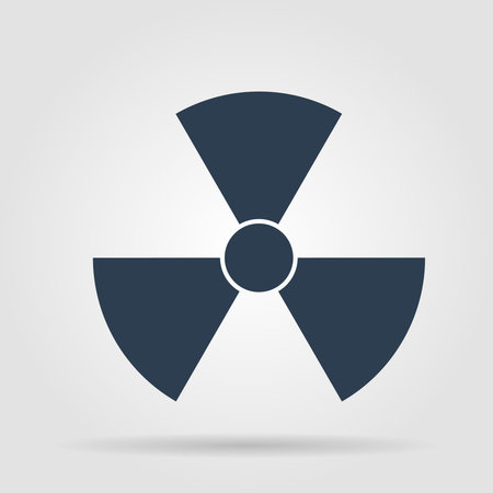 radiation symbol. Flat vector illustrator Eps 10のイラスト素材