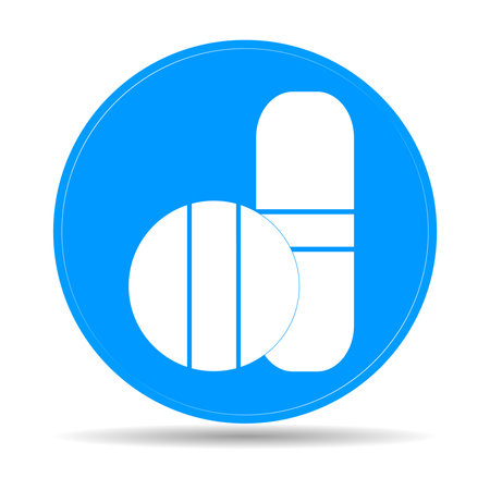 Medical pill sign icon.  Vector illustrator EPSのイラスト素材