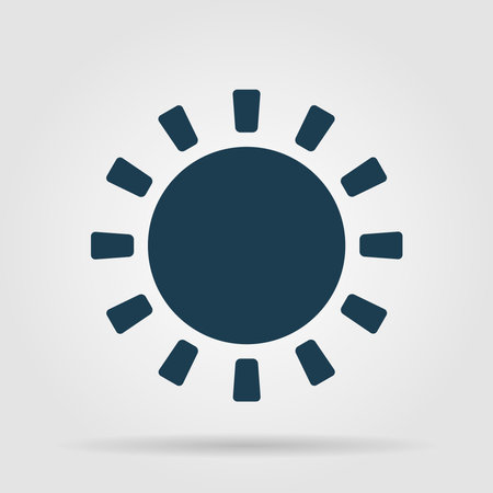 Sun Icon. Vector icon illustrator EPS 10のイラスト素材
