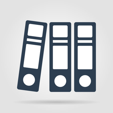 Flat Folder icon. Vector illustrator EPS 10のイラスト素材