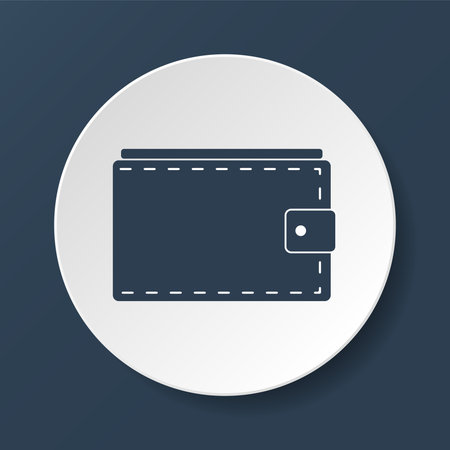 Wallet with cash simple icon. Vector illustration.のイラスト素材