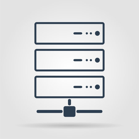 Computer Server icon,のイラスト素材