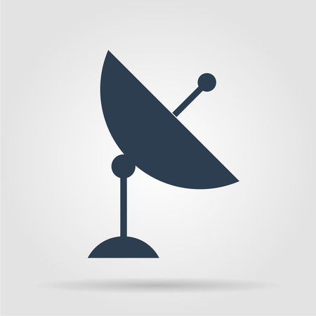 Vector satellite dish icon.  Illusrator EPS 10のイラスト素材