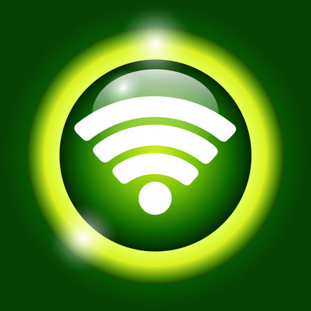 Vector wireless network icon.のイラスト素材