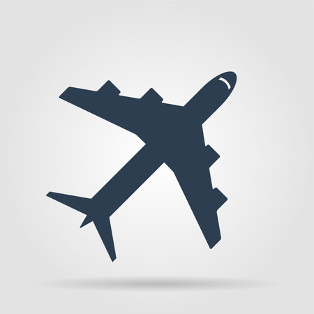 Plane icon. Vector illustrationのイラスト素材