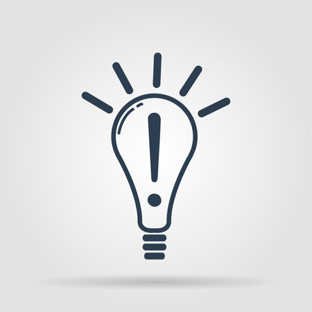 Creative Idea in Bulb Shape as Inspiration Concept Iconのイラスト素材