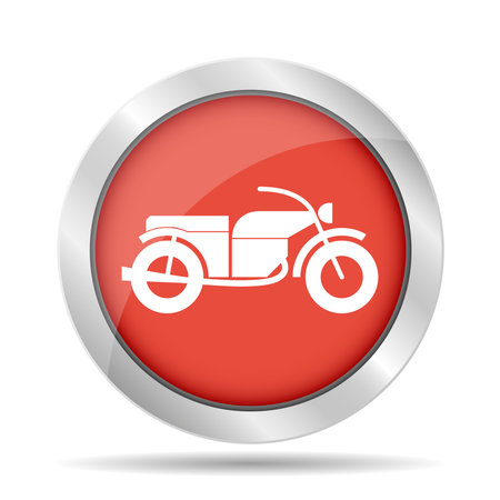motorcycle icon, isolated vector eps 10 illustrationのイラスト素材